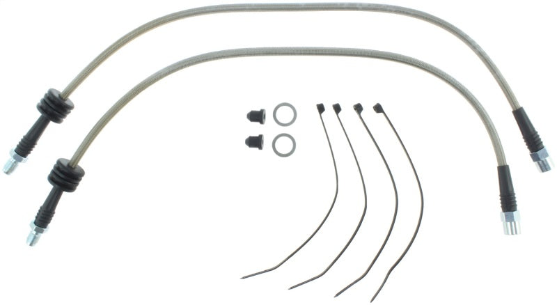 StopTech 07-08 BMW E90/E91/E92/E93 328 (all)/335 (excl xi) / 07-10 E82 128i/135i Stainless Steel Fro Stoptech Brake Line Kits  AXOPROS