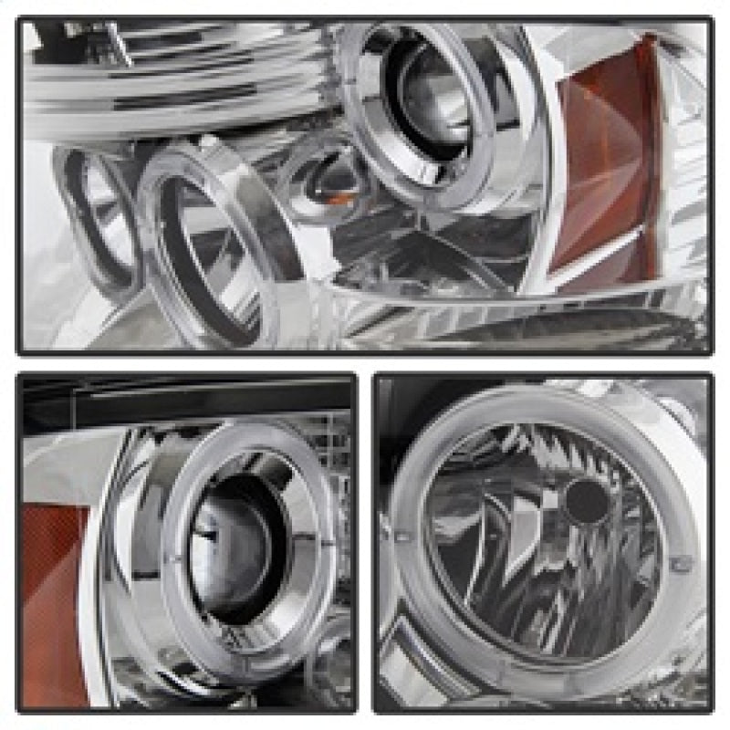 Spyder Dodge Ram 1500 09-14 10-14 Projector Headlights Halogen- LED Halo LED - Chrm PRO-YD-DR09-HL-C SPYDER Headlights  AXOPROS
