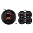 AutoMeter Gauge Kit 5 Pc. 3-3/8in. & 2-1/16in. Elec Speedo Digital Black Dial W/ Red Led AutoMeter Gauges  AXOPROS