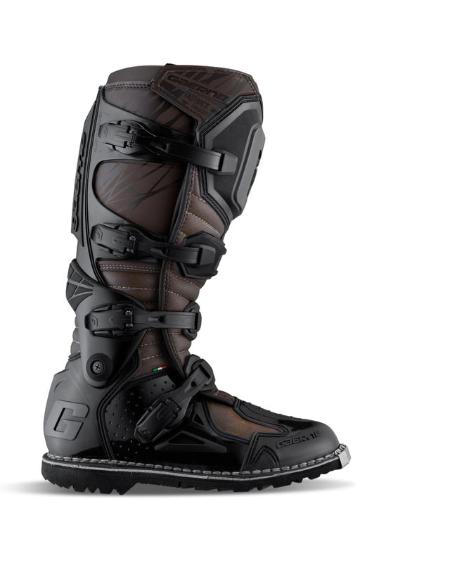 Gaerne Fastback Endurance Enduro Boot Black/Brown Size - 8 Gaerne Motorcycle Boots  AXOPROS