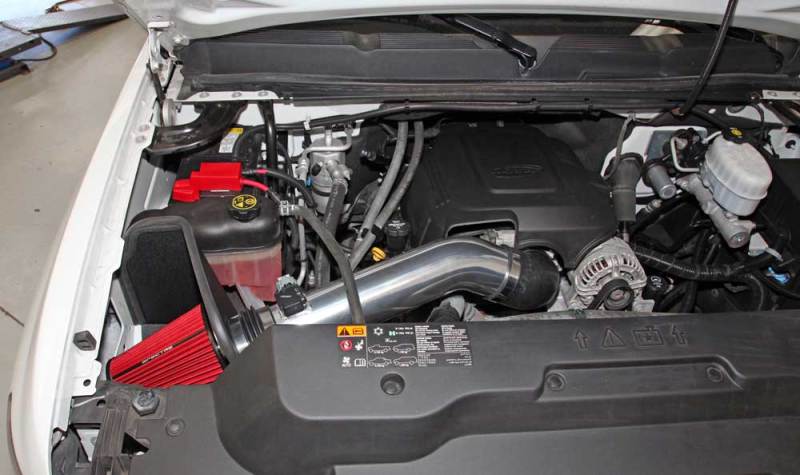 Spectre 11-13 GM 2500HD/3500HD V8-6.0L F/I Air Intake Kit - Polished w/Red Filter Spectre Cold Air Intakes  AXOPROS