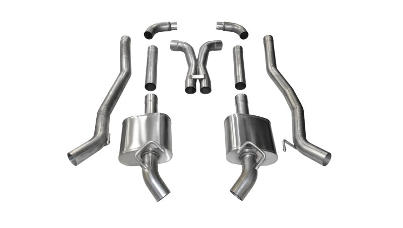 Corsa 2011-2013 Chevrolet Camaro SS 6.2L V8 Manual Xtreme 3in Cat-Back (No Tips Uses Factory Bezels) CORSA Performance Catback  AXOPROS