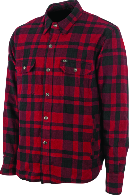 Speed and Strength Speed and Strength Black 9 2.0 Moto Shirt Red - 2XL Shirts aftermarket performance part