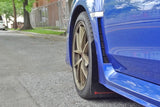 Rally Armor 15-21 Subaru WRX/STI Red UR Mud Flap w/White Logo Rally Armor Mud Flaps  AXOPROS