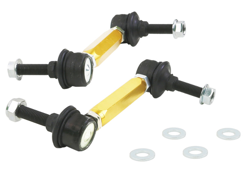 Whiteline Universal Sway Bar End Link Kit - 130-155mm Heavy Duty Adjustable - 10mm Ball Studs Whiteline Sway Bar Endlinks  AXOPROS