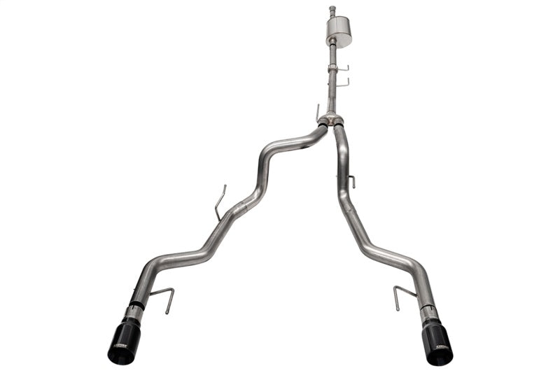 Corsa 2021-2025 Ford F-150 SuperCrew/5.5ft Bed 3.5L V6 Sport Cat-Back Dual Rear Exit-Black PVD CORSA Performance Catback  AXOPROS