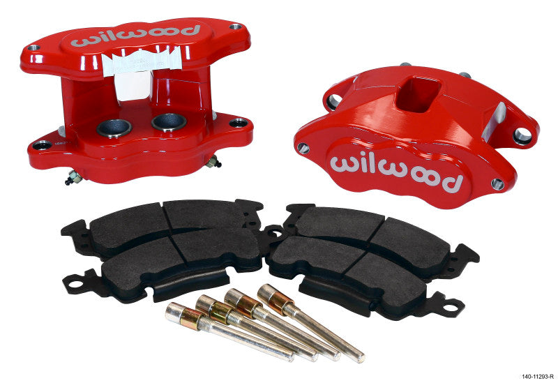 Wilwood D52 Rear Caliper Kit - Red 1.25 / 1.25in Piston 1.04in Rotor Wilwood Big Brake Kits  AXOPROS