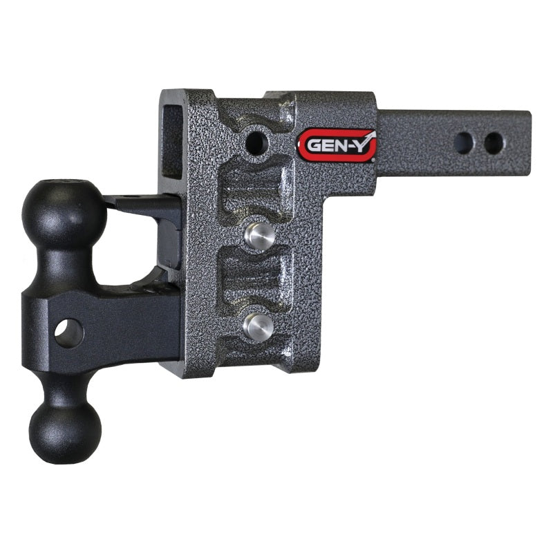 Gen-Y Mega Duty 2in Shank 5in Drop 2K TW 16K Hitch w/GH-051 Dual-Ball/GH-032 Pintle Lock GEN-Y Hitch Hitch Receivers  AXOPROS