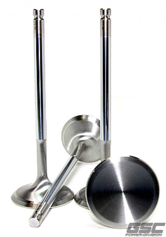 GSC P-D Audi V10 5.2L/DAZA 2.5L 33.8mm Head STD 104.4mm Long Chrome Polished Intake Valve- Set of 10 GSC Power Division Valves  AXOPROS