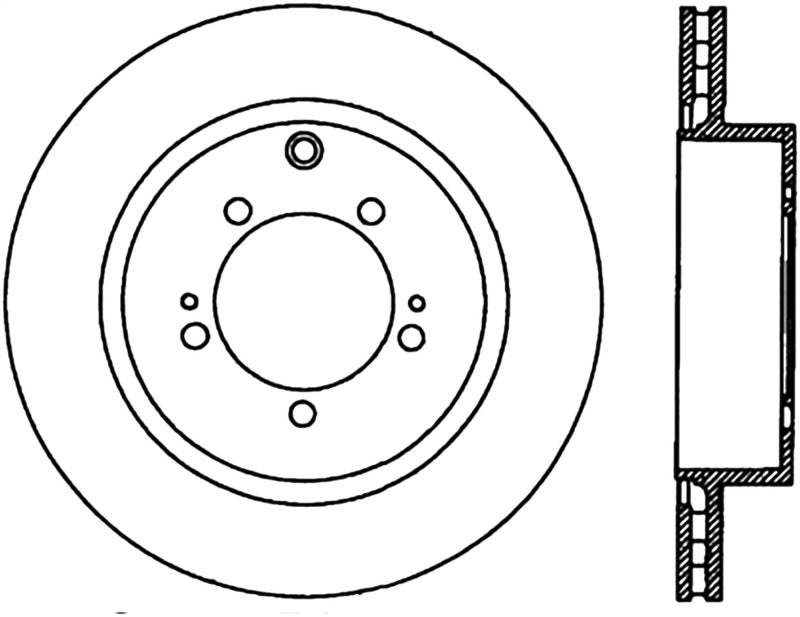 StopTech Slotted & Drilled Sport Brake Rotor Stoptech Brake Rotors - Slot & Drilled  AXOPROS