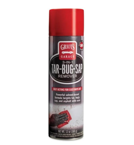 Griots Garage 3-In-1 Tar-Bug-Sap Remover - 13oz - Single (Aerosol) - AXOPROS