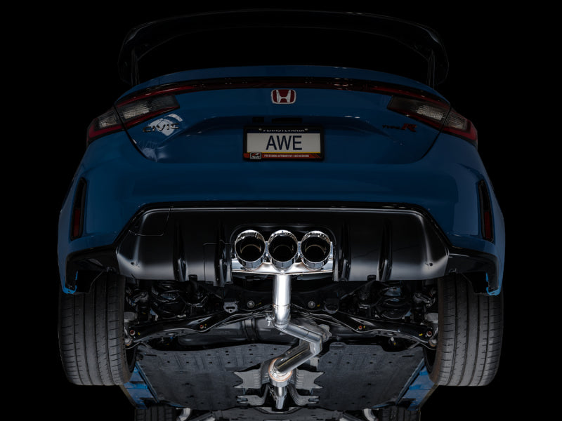 AWE Tuning 2023 Honda Civic Type R FL5 Track Edition Exhaust w/ Triple Chrome Silver Tips AWE Tuning Catback  AXOPROS