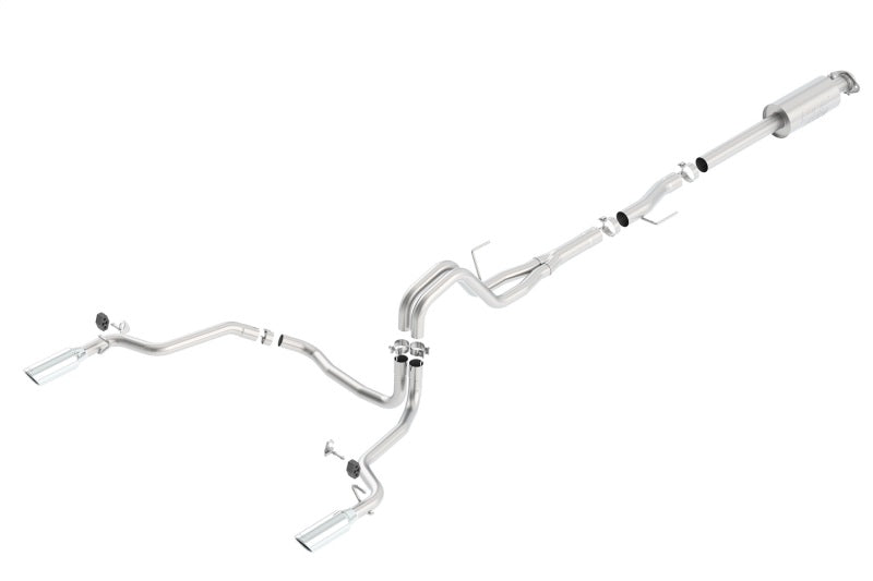 Borla 15-16 Ford F-150 3.5L EcoBoost Ext. Cab Std. Bed Catback Exhaust ATAK Single Split Rear Exit Borla Catback  AXOPROS