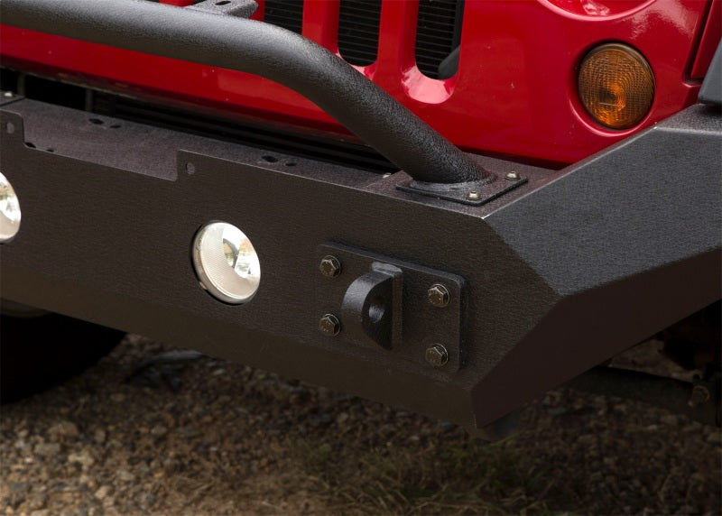 Rugged Ridge Spartan Front Bumper HCE W/Overrider 07-18 Jeep Wrangler JK Rugged Ridge Bumpers - Steel  AXOPROS