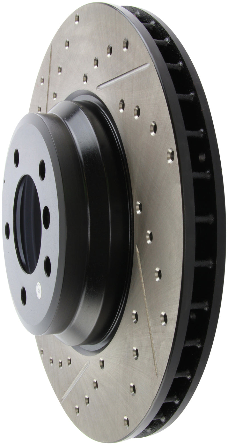 StopTech 07-09 BMW 335 (E90/E92/E93) Slotted & Drilled Right Front Rotor Stoptech Brake Rotors - Slot & Drilled  AXOPROS