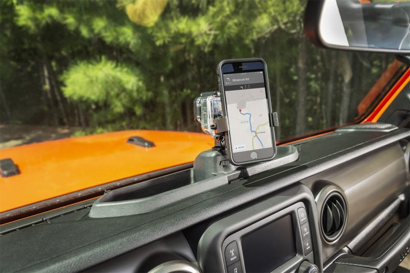 Rugged Ridge Dash Multi-Mount w/Phone Holder 18-20 Jeep JL/JT Rugged Ridge Dash & Interior Trim  AXOPROS