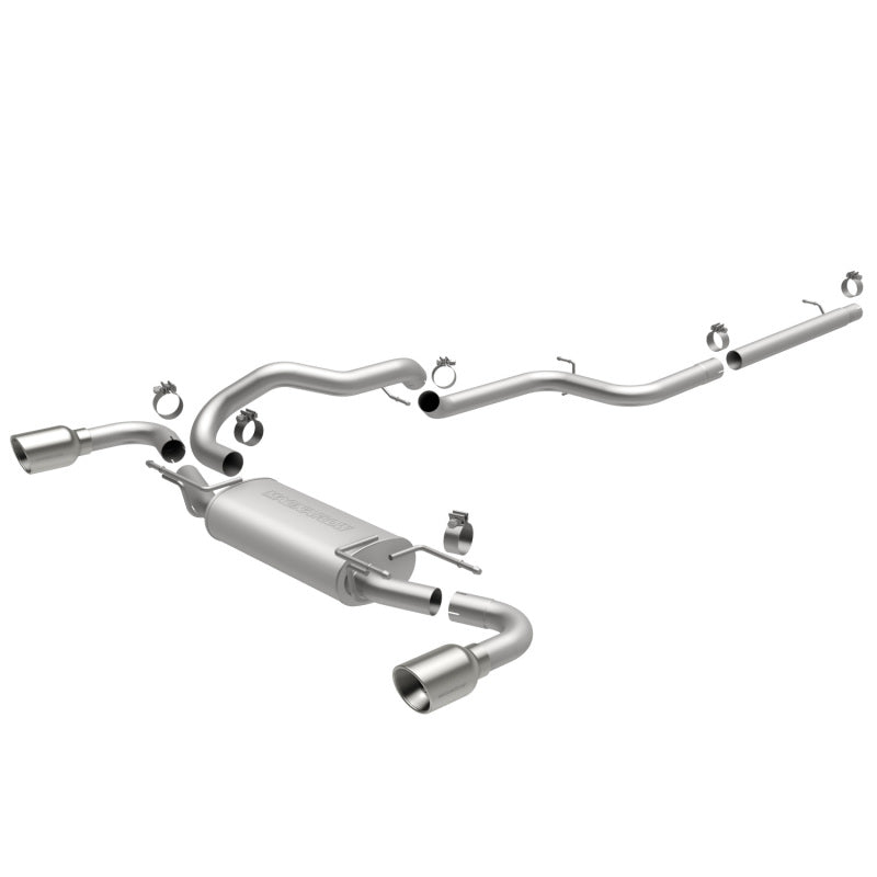 MagnaFlow 10-12 Mazda 3 L4 2.5L Hatchback Split Rear Exit Stainless Cat Back Performance Exhaust Magnaflow Catback  AXOPROS