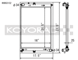 Koyo 2016 Mazda MX-5 Miata 2.0L I4 (MT) Aluminum Radiator Koyo Radiators  AXOPROS