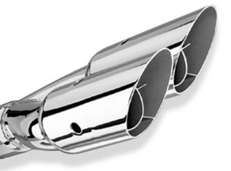 Borla Universal Polished Tip Dual Round Angle-Cut Intercooled (inlet 2 1/2in. Outlet 3in) *NO Return - AXOPROS