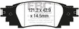 EBC 2016+ Lexus RX350 3.5L Yellowstuff Rear Brake Pads EBC Brake Pads - Performance  AXOPROS