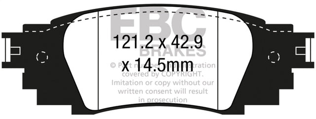 EBC 2016+ Lexus RX350 3.5L Yellowstuff Rear Brake Pads EBC Brake Pads - Performance  AXOPROS