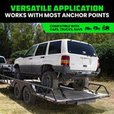 Rhino USA Heavy Duty Vehicle Tie Down Kit (Snap Hook) Rhino USA Cargo Tie-Downs  AXOPROS