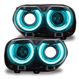 Oracle 15-21 Dodge Challenger RGB+W Headlight DRL Upgrade Kit - ColorSHIFT - BC1 SEE WARRANTY ORACLE Lighting Headlights  AXOPROS