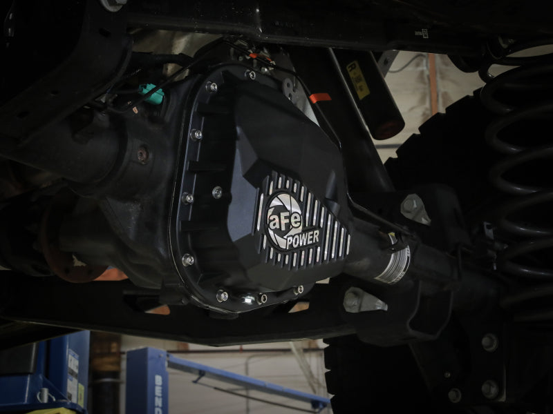 aFe 97-23 Ford F-150 Pro Series Rear Differential Cover Black w/ Machined Fins aFe Diff Covers  AXOPROS