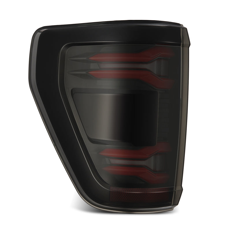 AlphaRex AlphaRex 24-25 Ford F-150 LUXX LED Taillights Blk-Red Activ Light/Seq Signal - Smoked Lens Tail Lights aftermarket performance part
