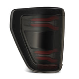 AlphaRex AlphaRex 24-25 Ford F-150 LUXX LED Taillights Blk-Red Activ Light/Seq Signal - Smoked Lens Tail Lights aftermarket performance part