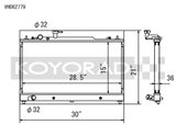 Koyo 06-08 Mazdaspeed 6 2.3L Turbo Radiator Koyo Radiators  AXOPROS