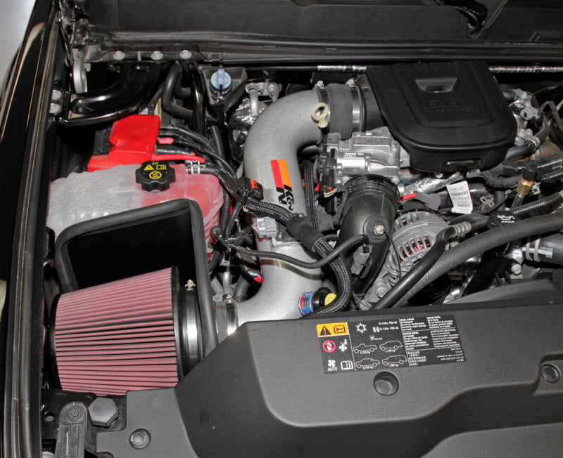 K&N 77 Series Performance Intake Kit for 11-14 Chevrolet Silverado/GMC Sierra 2500/3500 V8 6.6L K&N Engineering Cold Air Intakes  AXOPROS