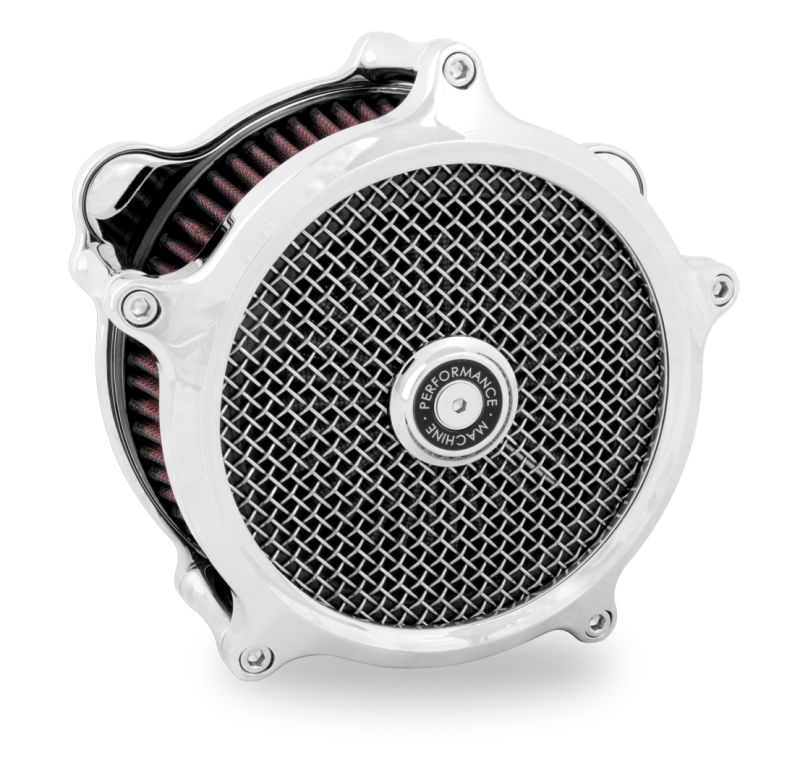 Performance Machine 23-Up CVO, 2024 Touring Super Gas Air Cleaner - Chrome Performance Machine Air Filters - Direct Fit  AXOPROS