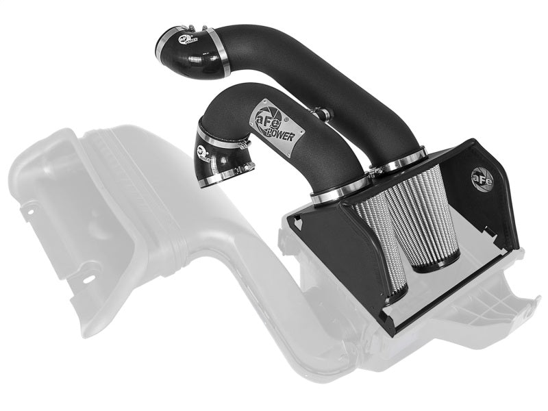 aFe MagnumFORCE 2XP Intake w/3.5in Black Steel Housing Pro DRY S Filter 2017 Ford F-150 V6-3.5L (tt) aFe Cold Air Intakes  AXOPROS