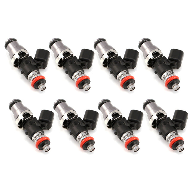 Injector Dynamics 1340cc Injectors-48mm Length - 14mm Grey Top - 15mm (Orange) Low O-Ring (Set of 8) Injector Dynamics Fuel Injector Sets - 8Cyl  AXOPROS