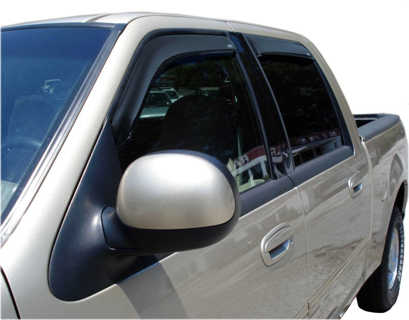 AVS 02-03 Lincoln Blackwood Ventvisor In-Channel Front & Rear Window Deflectors 4pc - Smoke AVS Wind Deflectors  AXOPROS