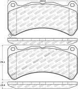 StopTech Performance 08-09 Lexus IS F Front Brake Pads Stoptech Brake Pads - Performance  AXOPROS