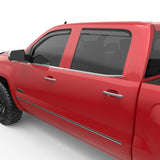 EGR 14+ Chev Silverado/GMC Sierra Crw Cab In-Channel Window Visors - Set of 4 - Matte (571775) EGR Wind Deflectors  AXOPROS