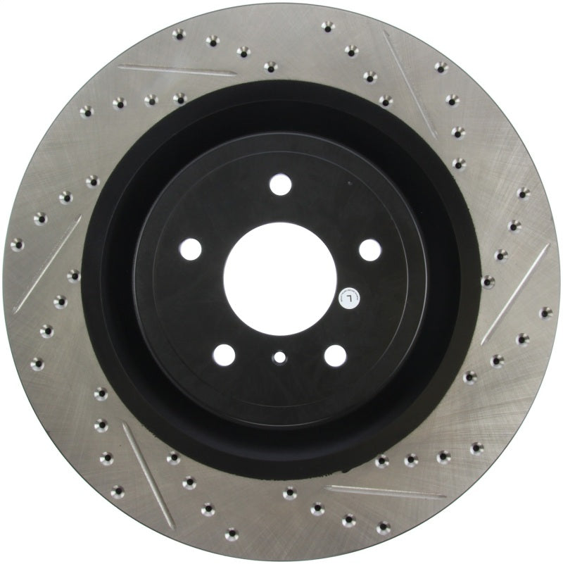 StopTech Infiniti G37 / Nissan 370Z SportStop Slotted & Drilled Front Left Rotor Stoptech Brake Rotors - Slot & Drilled  AXOPROS