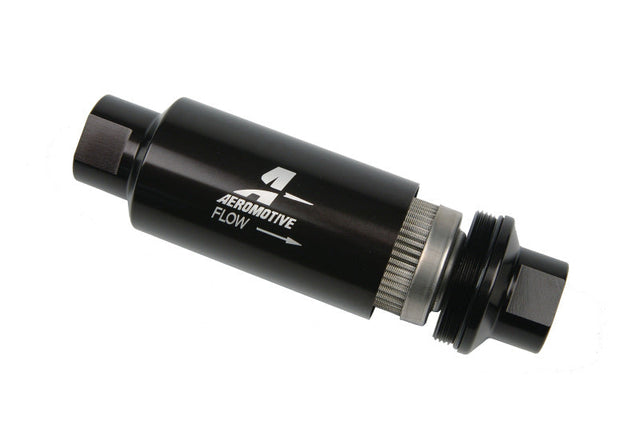 Aeromotive In-Line Filter - AN-10 - Black - 100 Micron Aeromotive Fuel Filters  AXOPROS
