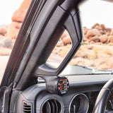 Banks Power 2018-2023 Jeep Gauge Pod Kit - Single Gauge - Lower Mount Banks Power Gauge Pods  AXOPROS