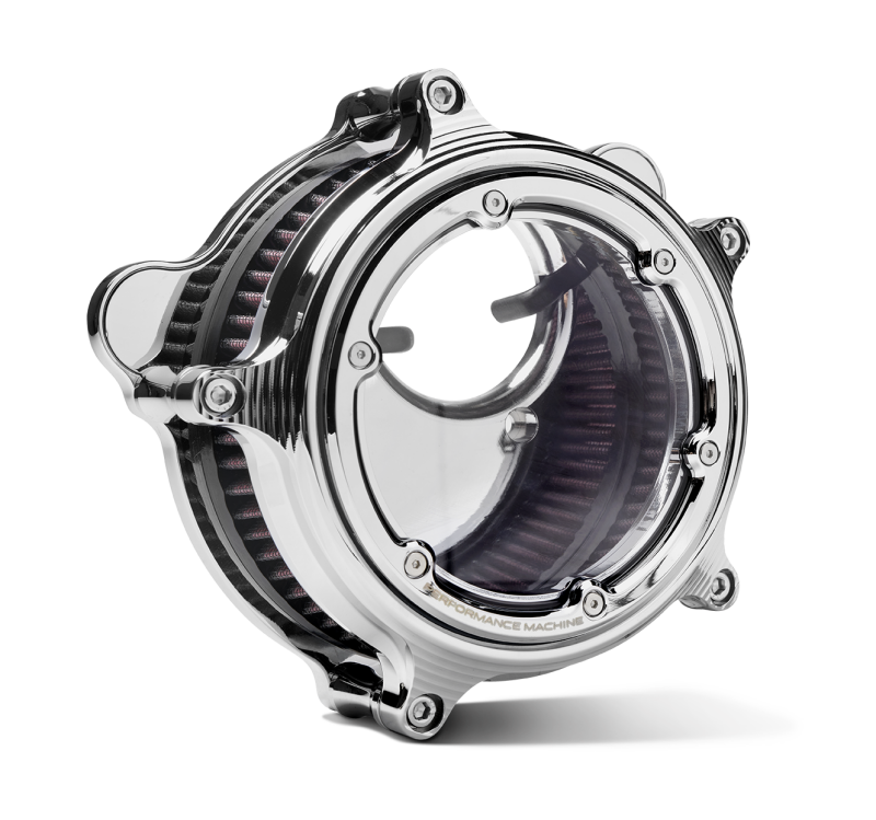 Performance Machine 23-Up CVO, 2024 Touring Vision Series Air Cleaner - Chrome Performance Machine Air Filters - Direct Fit  AXOPROS