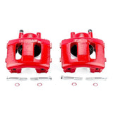 Power Stop 90-01 Jeep Cherokee Front Red Calipers w/o Brackets - Pair PowerStop Brake Calipers - Perf  AXOPROS