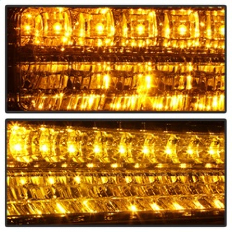 xTune 92-94 Blazer Full Size Corner/LED Bumper Headlights Chrome HD-JH-CCK88-LED-AM-C-SET SPYDER Headlights  AXOPROS