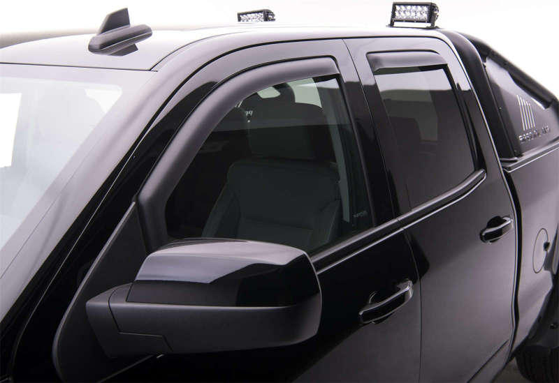 EGR 14+ Chev Silverado/GMC Sierra Crw Cab In-Channel Window Visors - Set of 4 - Matte (571775) EGR Wind Deflectors  AXOPROS