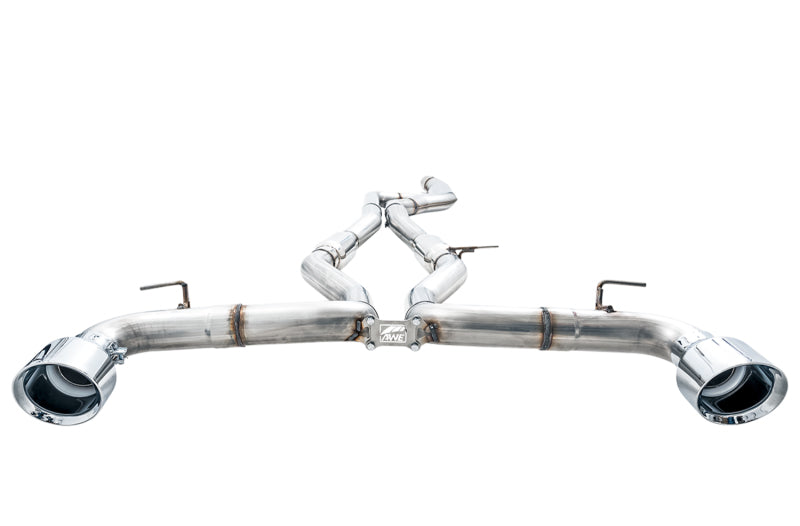 AWE Tuning 2020 Toyota Supra A90 Track Edition Exhaust - 5in Chrome Silver Tips AWE Tuning Catback  AXOPROS