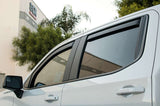 EGR 2019 Chevy 1500 Crew Cab In-Channel Window Visors - Matte EGR Wind Deflectors  AXOPROS