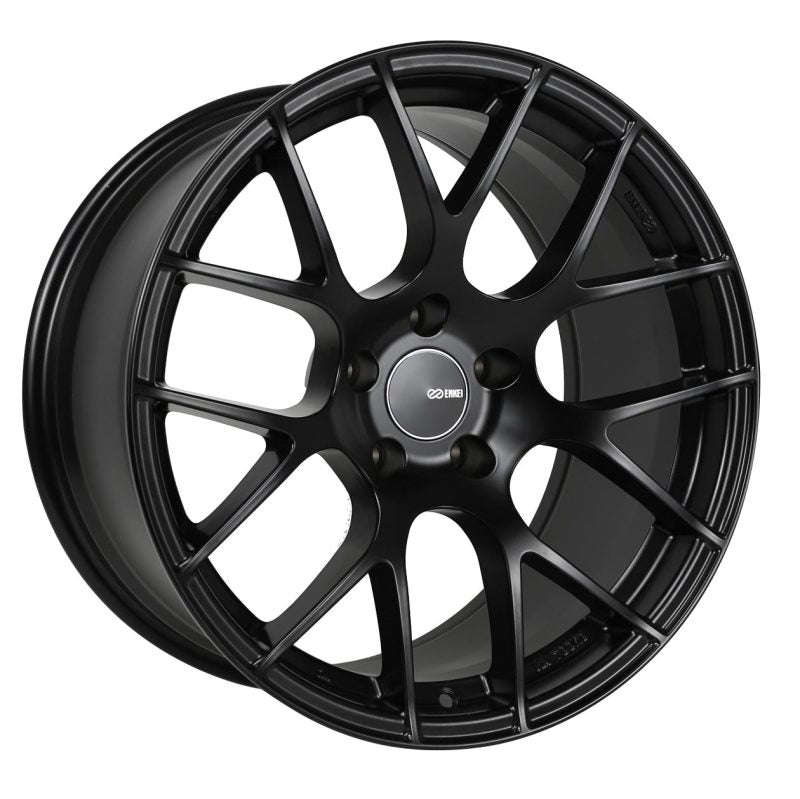 Enkei Raijin 18x8 40mm Offset 5x114.3 Bolt Pattern 72.6 Bore Diamter Matte Black Wheel Enkei Wheels - Cast  AXOPROS