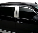 Putco 14-14 Chevrolet Silverado HD - Crew Cab (Set of 4) Element Chrome Window Visors Putco Wind Deflectors  AXOPROS