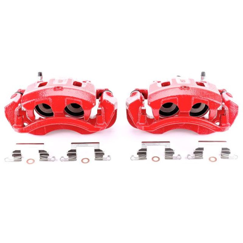 Power Stop 00-05 Ford Excursion Rear Red Calipers w/Brackets - Pair PowerStop Brake Calipers - Perf  AXOPROS
